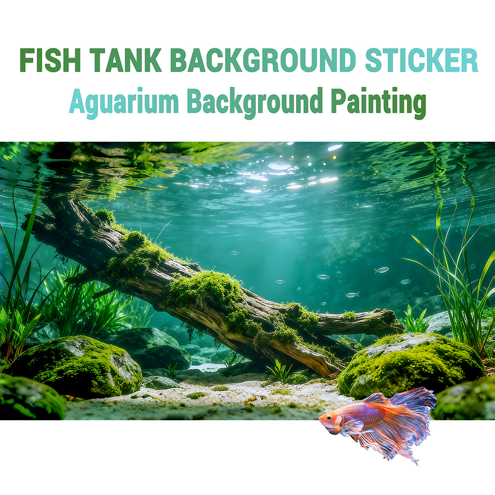 Aquarium Fish Poster - Dead wood at the bottom of