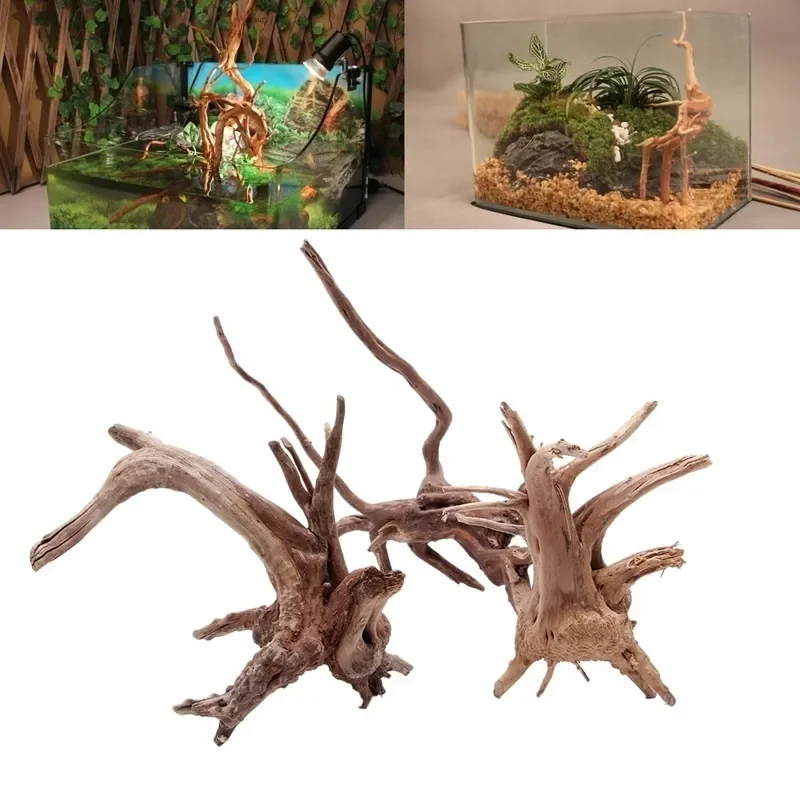 Natural Tree Trunk Driftwood A - Aquarium Fish Poster ulasan dan harga
