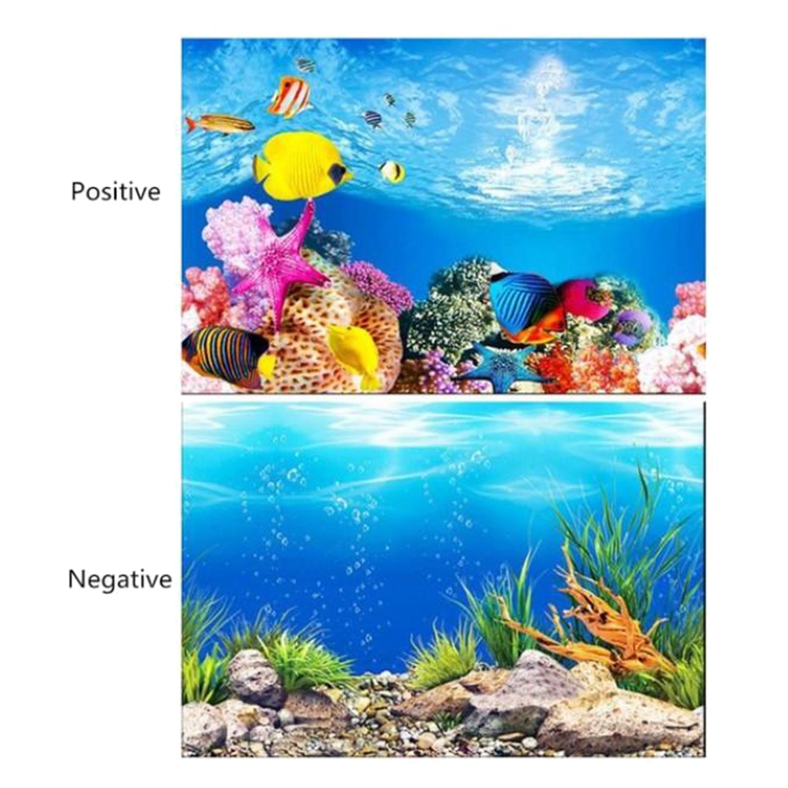 3D Effect Aquarium Background  - Aquarium Fish Poster ulasan dan harga