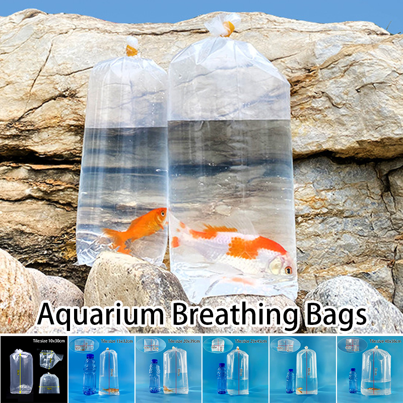 50 Pcs Aquarium Breathing Bags - Aquarium Fish Delivery ulasan dan harga