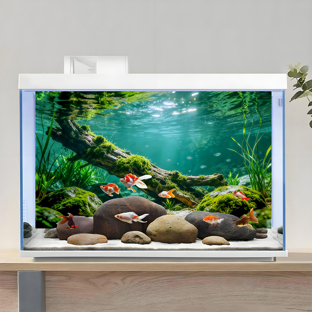 Dead wood at the bottom of the - Aquarium Fish Poster ulasan dan harga