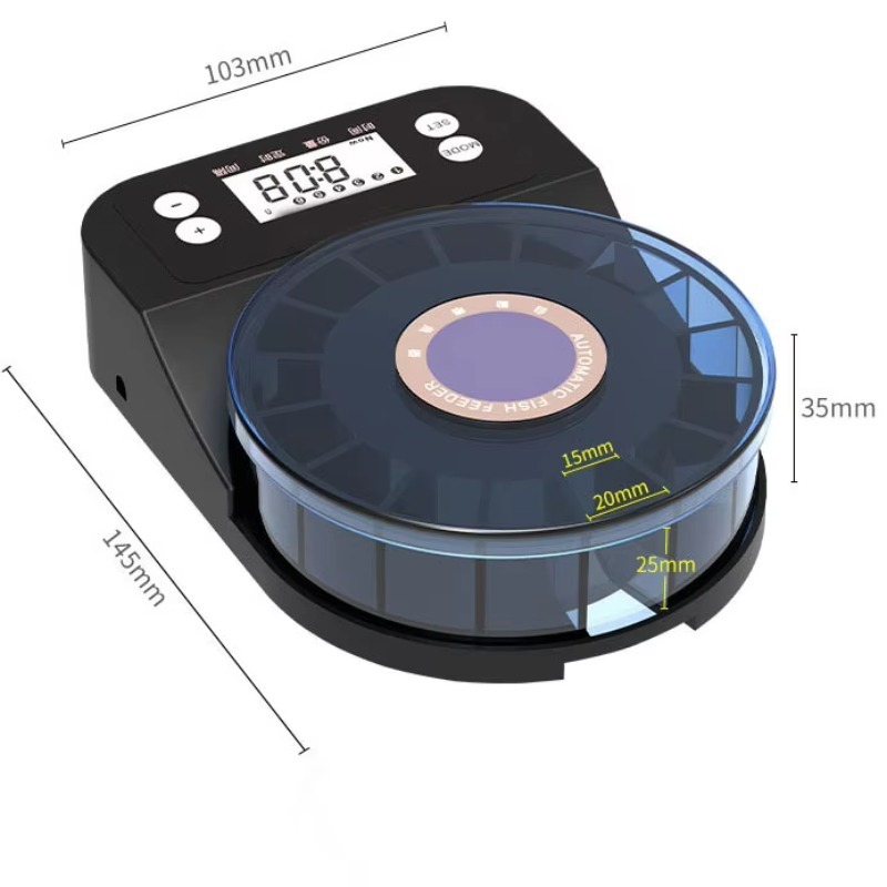 Rechargeable Automatic Fish Fe - Aquarium Fish Big Size ulasan dan harga