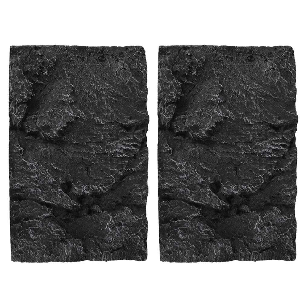 2pcs 45x28cm Decorative 3D Ter - Aquarium Fish Poster ulasan dan harga