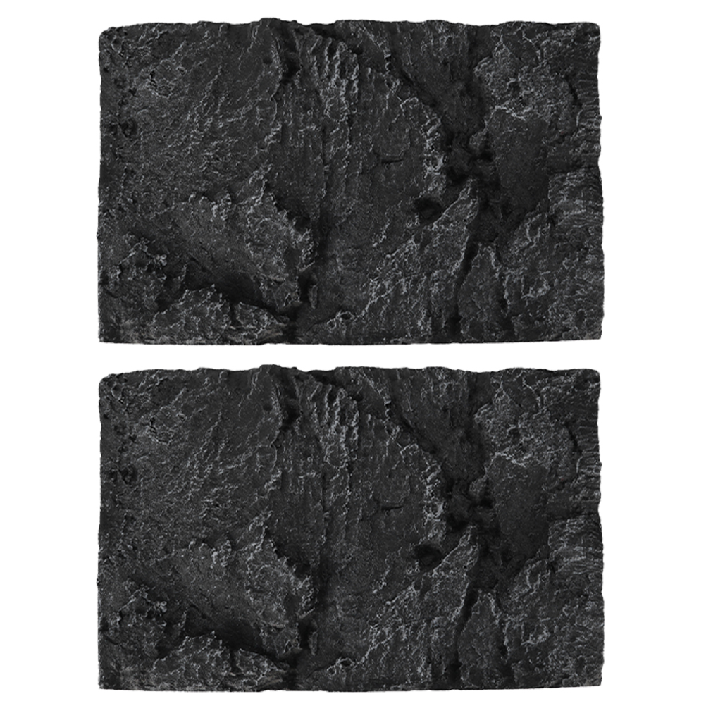 2pcs 45x28cm Decorative 3D Ter - Aquarium Fish Poster ulasan dan harga