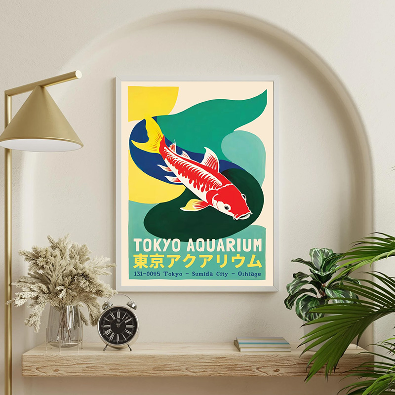 Japan Aesthetic Fish Poster To - Aquarium Fish Poster ulasan dan harga